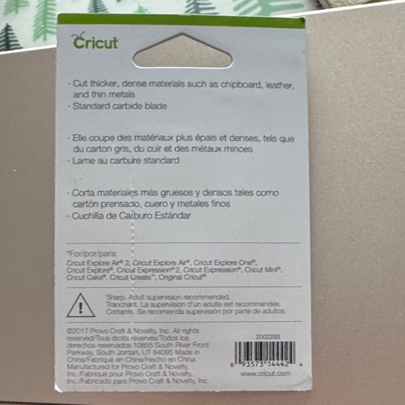 New! Cricut Black Deep Point Blade with Housing for Explore - Picture 2 of 2